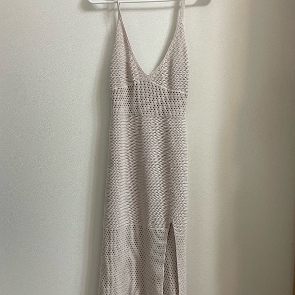 Aritzia body con midi tan dress - Picture 1 of 2
